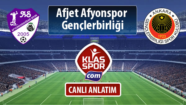 Afjet Afyonspor  - Gençlerbirliği maç kadroları belli oldu...