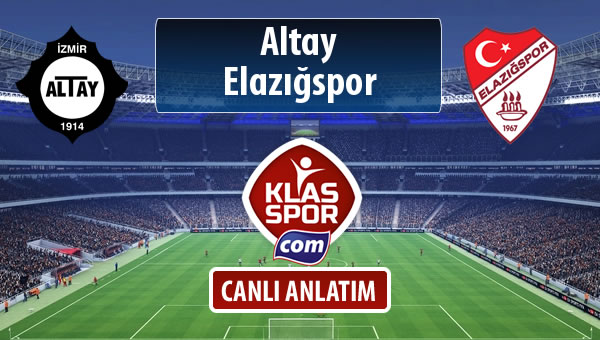 Altay - Elazığspor maç kadroları belli oldu...