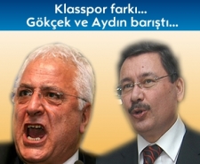 Klasspor farkı... Gökçek ve Aydın barıştı...