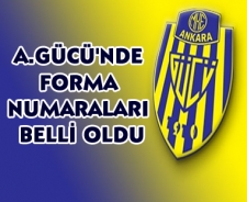 Ankaragücü'nde forma numaraları belli oldu