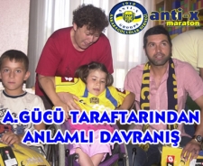 Ankaragücü taraftarından anlamlı davranış
