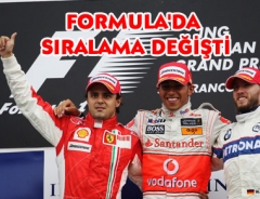 Formula 1'de sıralama değişti