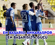 En başarılısı Ankaraspor başarısızı A.Gücü