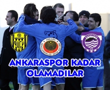 Ankaraspor kadar olamadılar