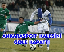 Ankaraspor kalesini gole kapattı