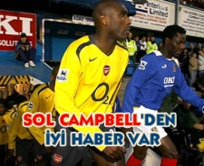 Sol Campbell'den iyi haber var
