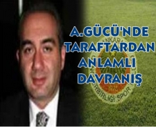 Ankaragücü taraftarından anlamlı davranış