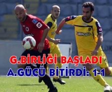 Ankaragücü-Gençlerbirliği ile yenişemedi: 1-1