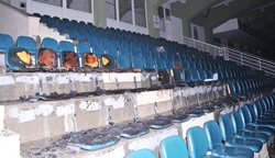 Konya'da Stad'ı yaktılar