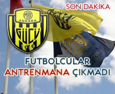 Futbolcular antrenmana çıkmadı !!