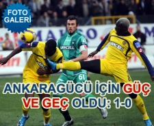 Ankaragücü için geç ve güç oldu: 1-0