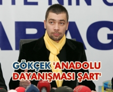 Ahmet Gökçek "Anadolu dayanışması şart"