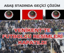 Asaş Stadında geçici çözüm..