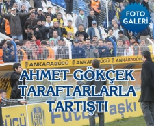 Ahmet Gökçek taraftarla tartıştı