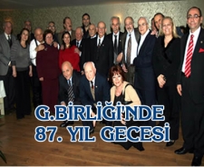 G.Birliği'nde 87. yıl gecesi