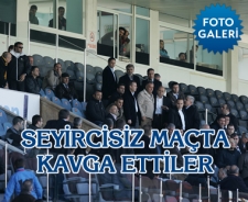 Seyircisiz maçta kavga çıktı