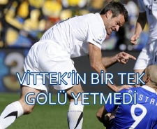 Vittek'in bir tek golü yetmedi...