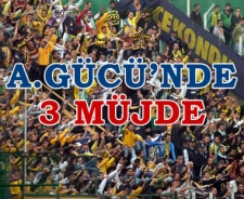 Ankaragücü'nde 3 müjde