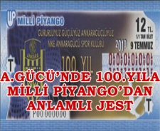 Milli Piyango'dan 100.yıla anlamlı jest