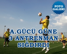 Ankaragücü güne 3 çalışma sığdırdı