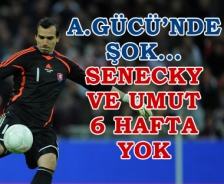 Ankaragücü'nde şok... Senecky ve Umut 6 hafta yok