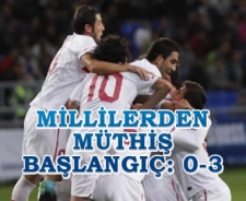 Millilerden müthiş başlangıç: 0-3