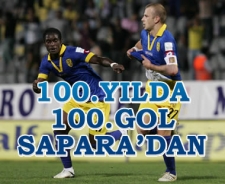100. yılda 100. gol Sapara'dan