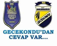 Gecekondu'dan cevap var...