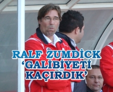 Zumdick 'Galibiyeti kaçırdık'