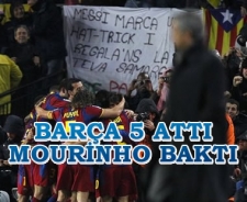 Barça 5 attı Mourinho baktı