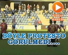 Böyle protesto görülmedi