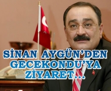 Sinan Aygün'den Gecekondu'ya ziyaret