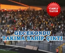 Gecekondu takıma sahip çıktı