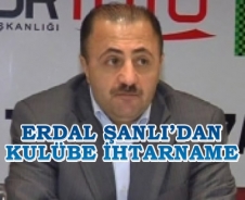 Erdal Şanlı'dan kulübe ihtarname