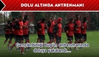 Gençlerbirliği "Dolu Dolu" antrenman yaptı...