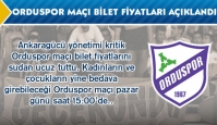 Ankaragücü - Orduspor maç bilet fiyatları