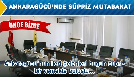 Ankaragücü'nde büyük mutabakat...