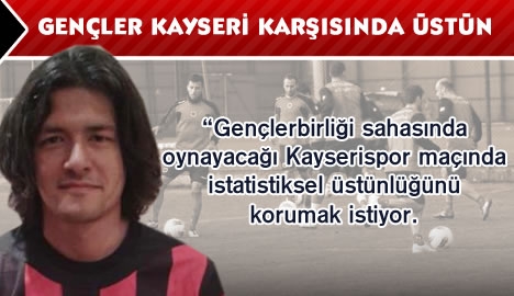 Gençler Kayseri karşısında üstün...