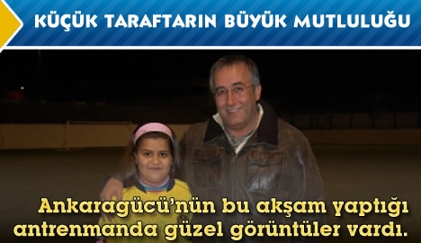 Küçük taraftarın büyük mutluluğu