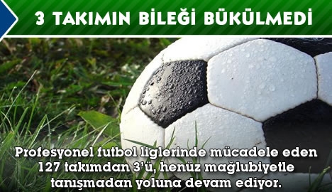 Sadece 3 takımın bileği bükülmedi