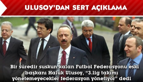 Ulusoy'dan sert açıklama...