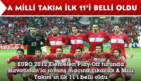 A Milli Takım'ın İlk 11'i Belli Oldu