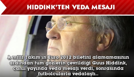 Hiddink'ten veda mesajı.
