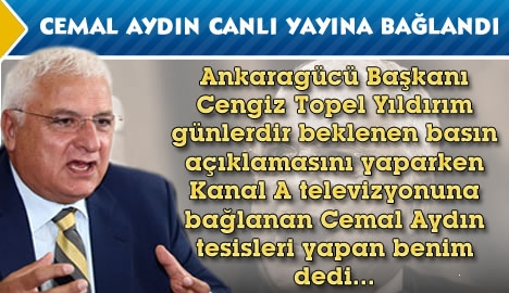 Cemal Aydın Basın Toplantısı sırasında canlı yayına bağlandı...