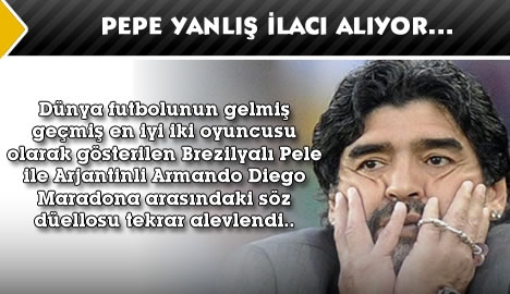 Pele yanlış ilacı alıyor...