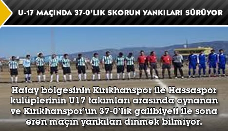 U-17 Maçında 37-0'lık Skorun Yankıları Sürüyor