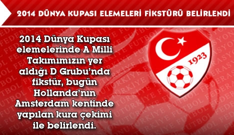 2014 Dünya Kupası Elemeleri Fikstürü Belirlendi	