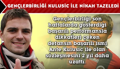 Gençlerbirliği Kulusic ile nikah tazeledi