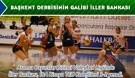 Voleybolda Başkent derbisinin galibi İller Bankası...