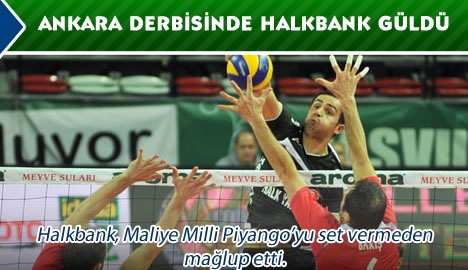 Ankara derbisinde Halkbank güldü